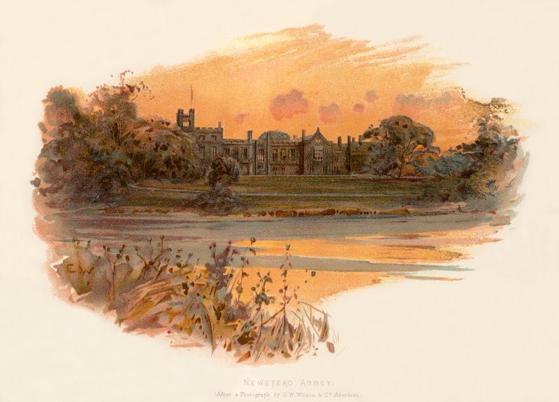 Newstead Abbey av Charles Wilkinson