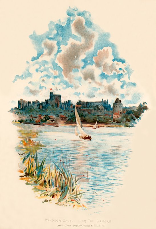 Windsor Castle från Brocas av Charles Wilkinson