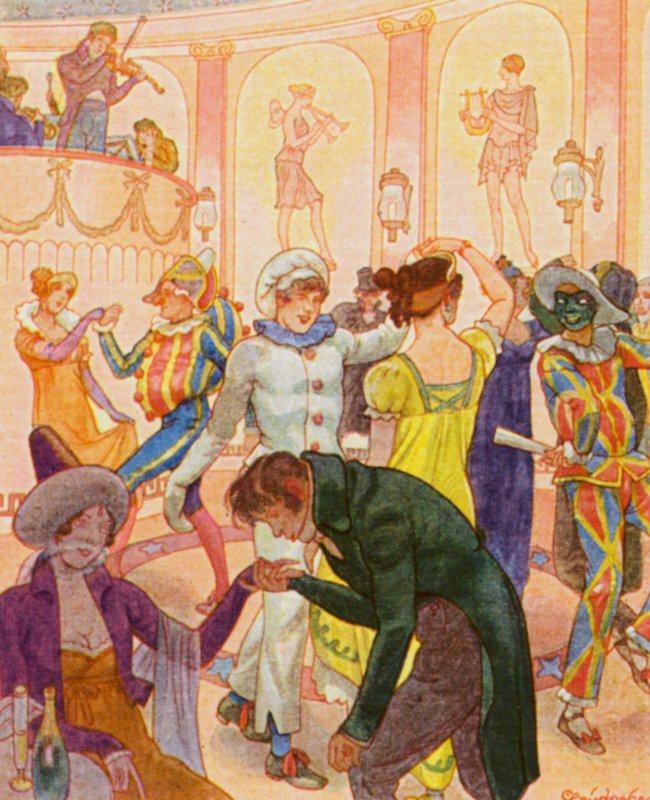 Redoute / Redoubt (färglitografi) av Christophe (1856 1945)