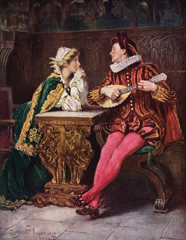 Till Celia (färg litho) av Clarence F. Underwood