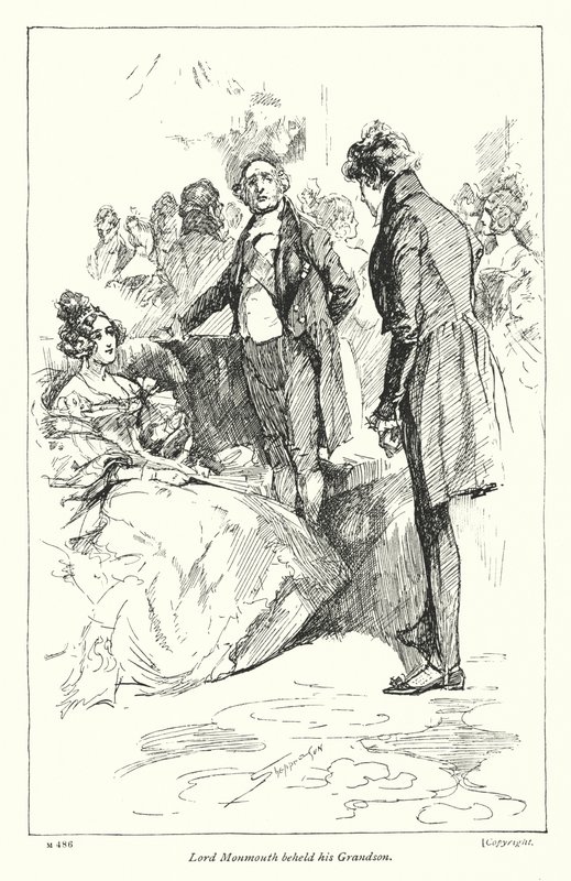 Illustration till Disraelis Coningsby (litho) av Claude Shepperson