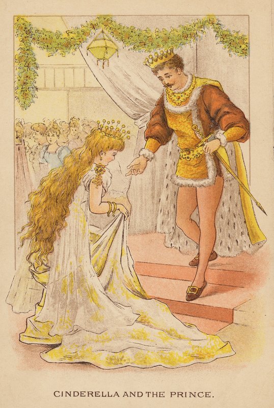 Cinderella (färglitografi) av Constance Haslewood