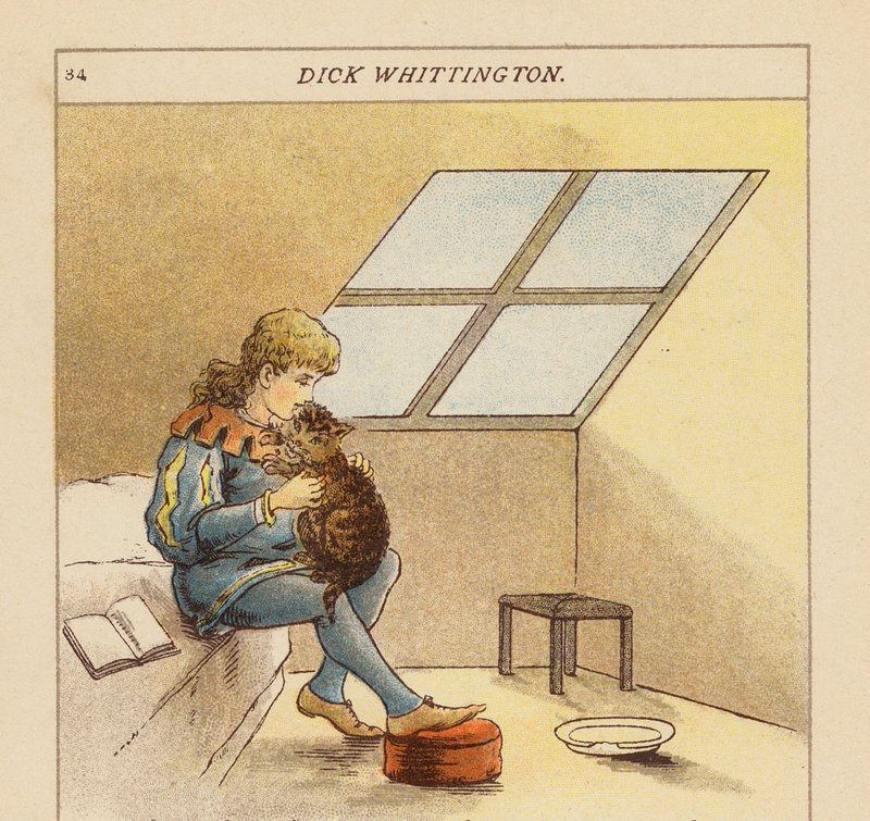 Dick Whittington (färglitografi) av Constance Haslewood