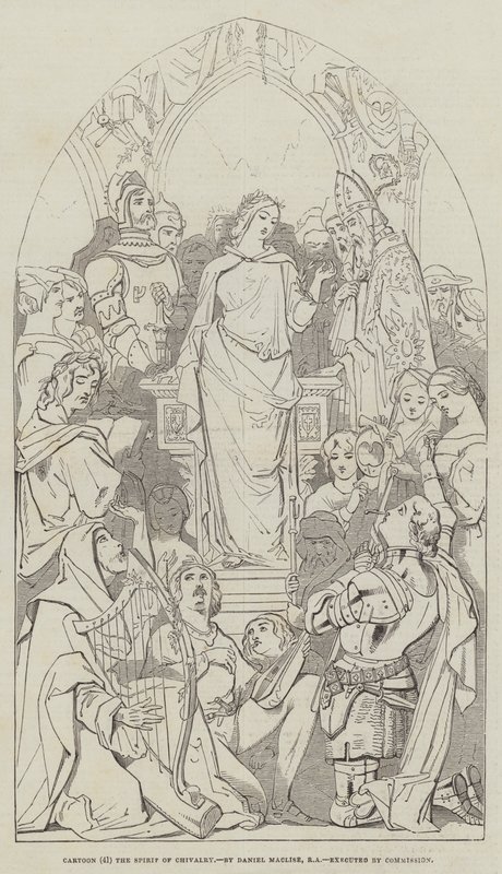 Tecknad film, ridderlighetens ande av Daniel Maclise