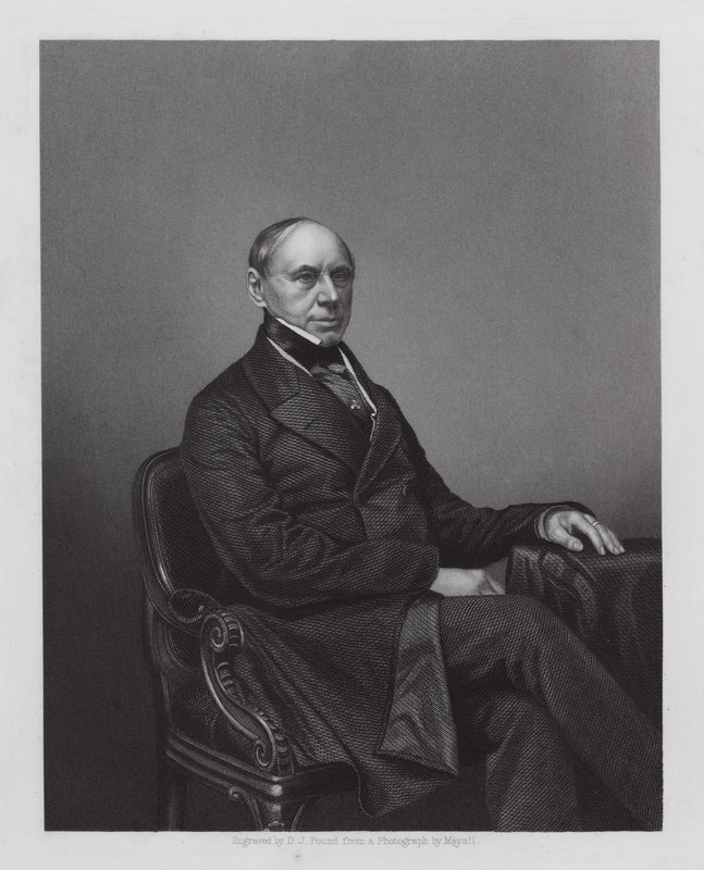 Philipp von Brunnow, rysk diplomat (gravyr) av Daniel John. Pound