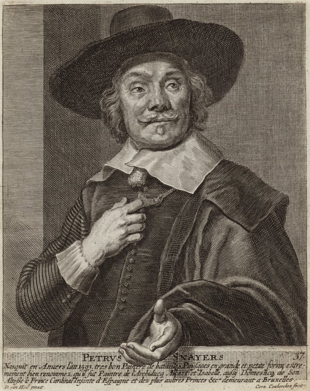 Porträtt av Pieter Snayers av Daniel van Heil