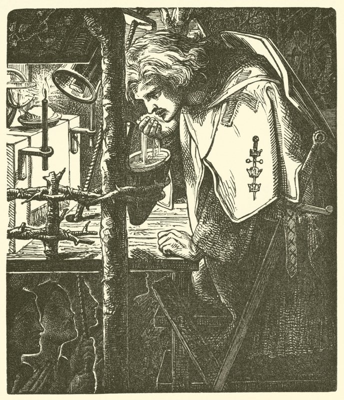 Från Tennysons dikter av Dante Gabriel Charles Rossetti