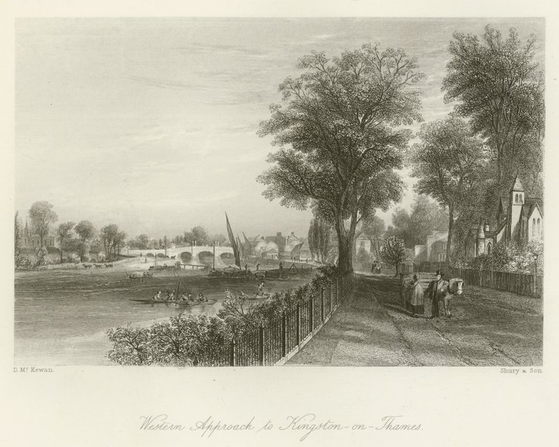 Western Approach till Kingston-on-Thames av David Hall McKewan