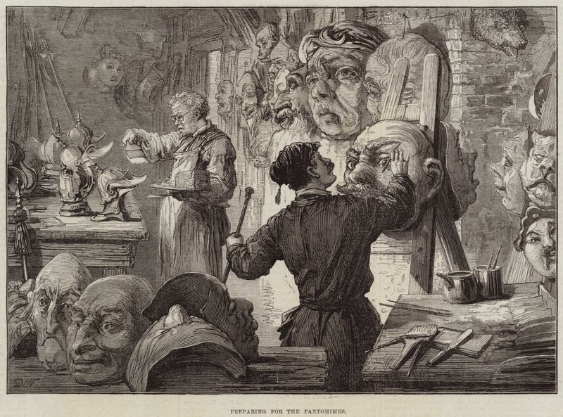 Förbereder för Pantomimes av David Henry Friston