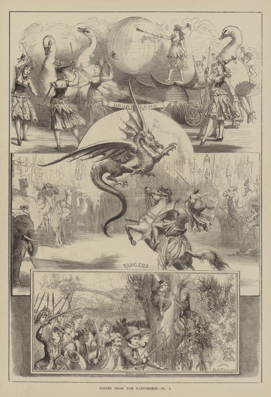 Scener från pantomimerna av David Henry Friston