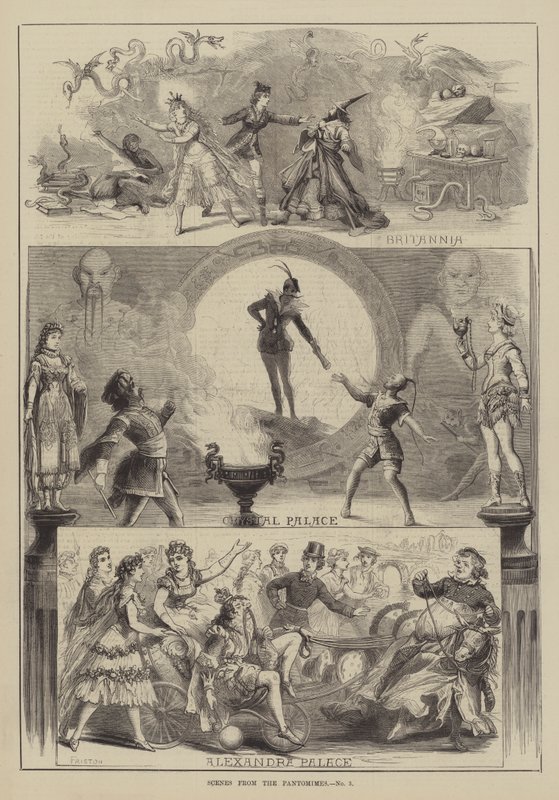 Scener från Pantomimes av David Henry Friston