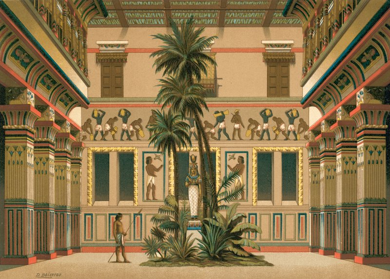 Gården till ett egyptiskt hus av Dionisio Baixeras Verdaguer