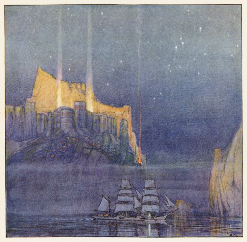 Rudyard Kipling: The Merchantmen (färglitografi) av Donald (after) Maxwell