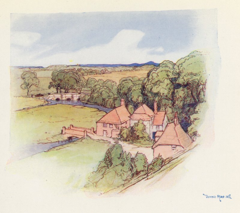 Wareham (färglitografi) av Donald (after) Maxwell