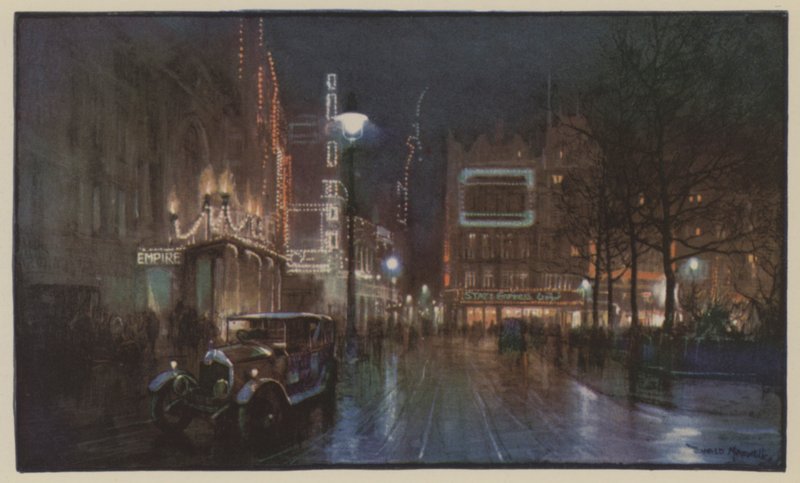 Bländningen av Leicester Square av Donald Maxwell