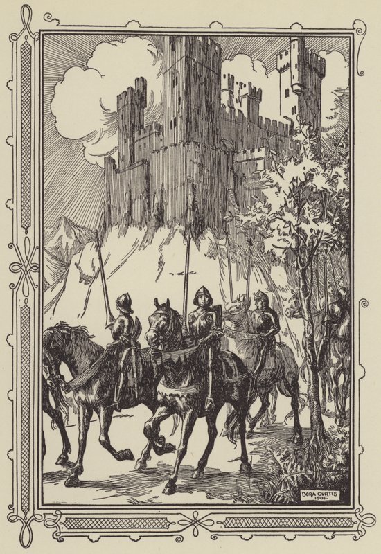 Sir Galahad vid klostret av Dora Curtis