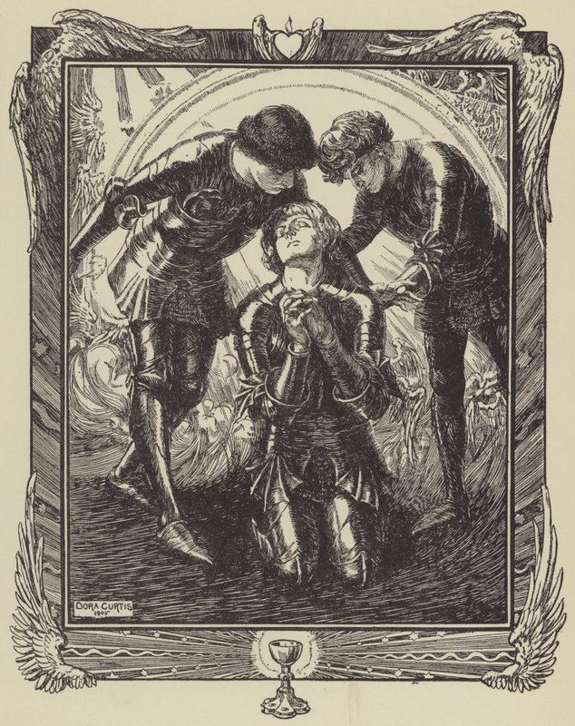 Sedan gick de till Sir Galahad av Dora Curtis