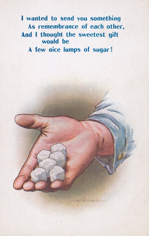 Socker (färglitografi) av Douglas Tempest