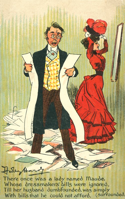 Maude (färg litho) av Dudley Hardy