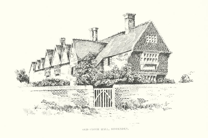 Old Cloth Hall, Biddenden (litografi) av Duncan Moul