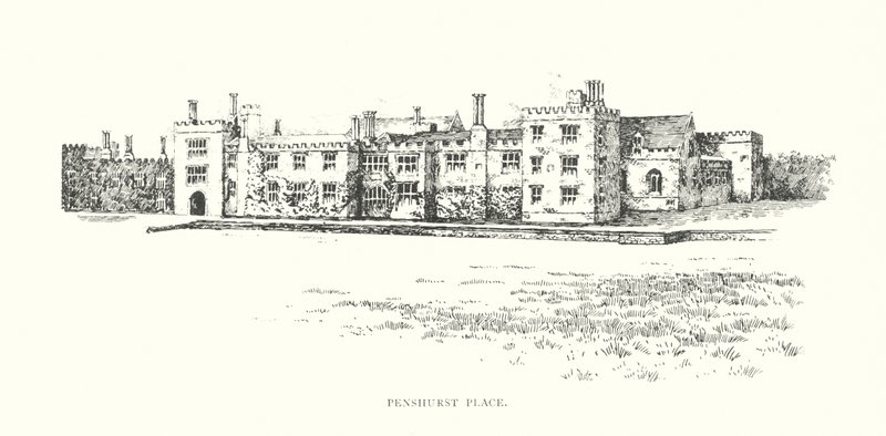 Penshurst Place (litografi) av Duncan Moul