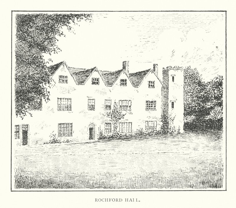 Rochford Hall (litografi) av Duncan Moul