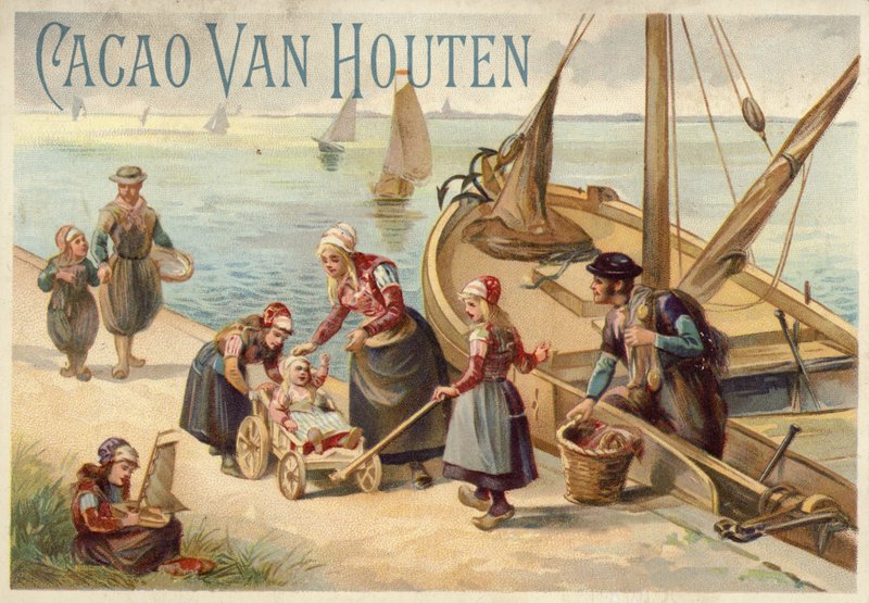 Fiskare med sin familj av Dutch School