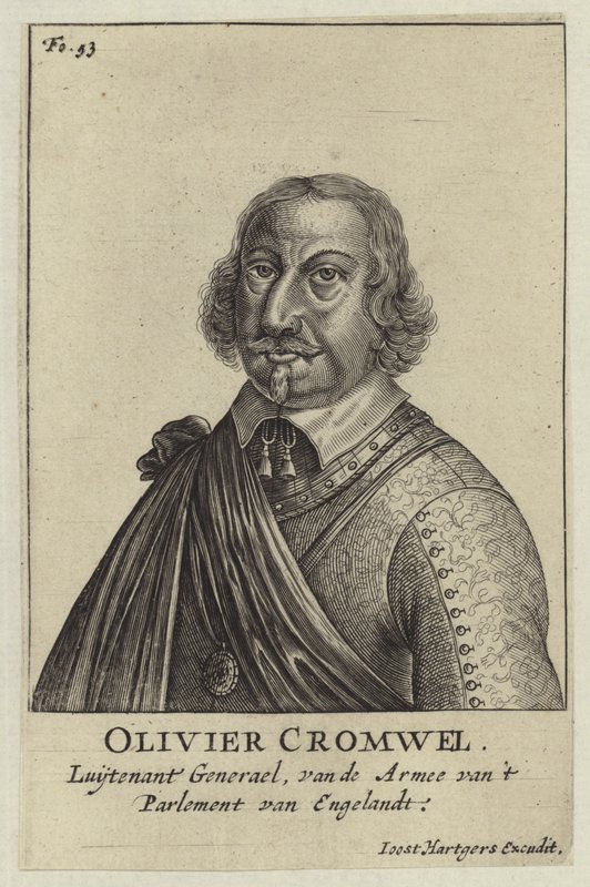 Oliver Cromwell av Dutch School