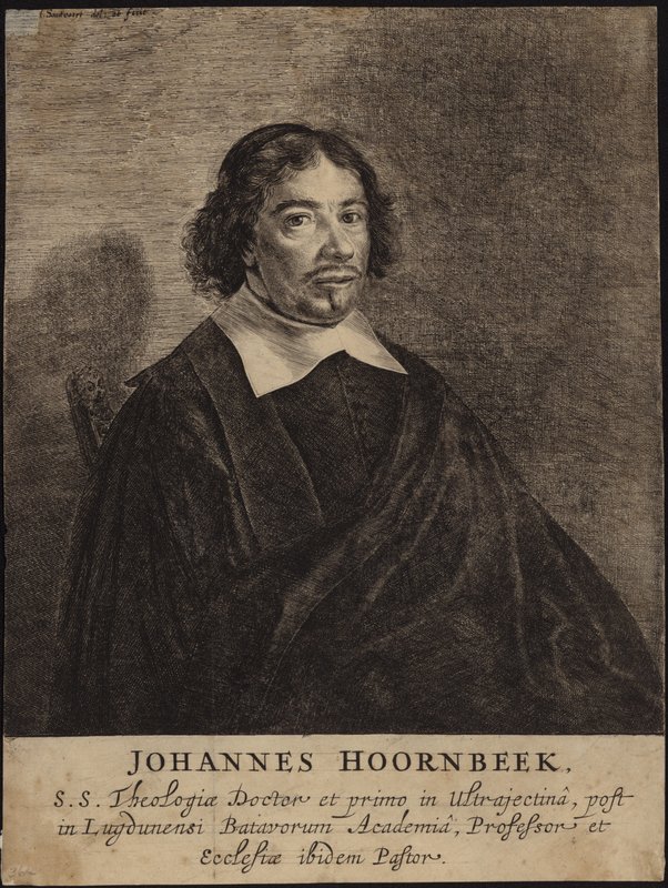 Porträtt av Johannes Hoornbeek av Dutch School