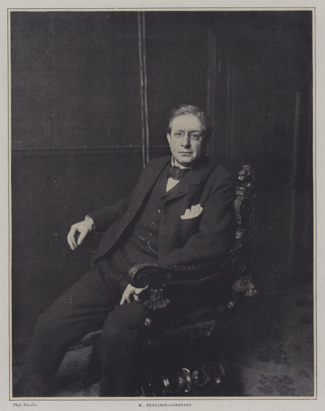 Jean-Joseph Benjamin-Constant, fransk konstnär av E. Fiorillo
