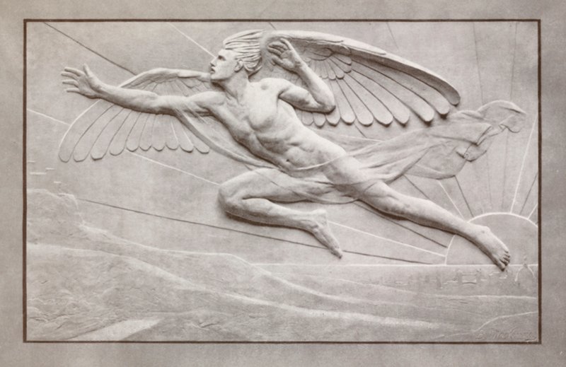 "Speed" (färg litho) av Edgar Bertram Mackennal