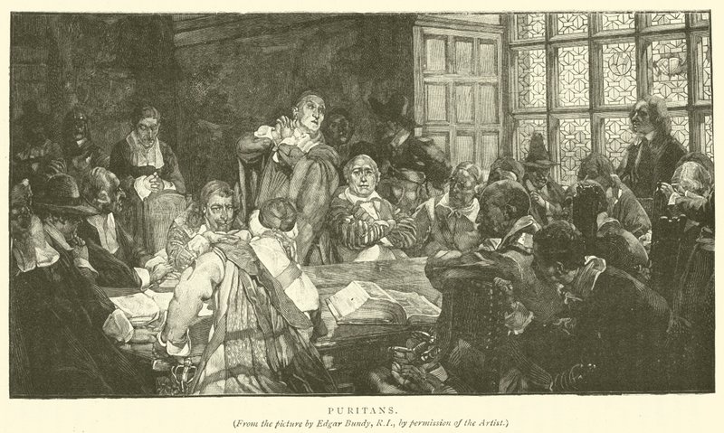Puritaner (gravyr) av Edgar Bundy
