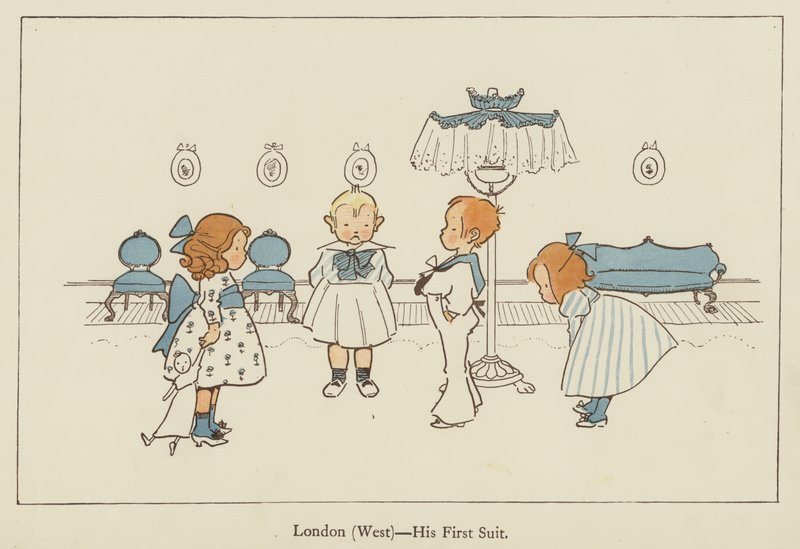 London (West), hans första kostym av Edith Farmiloe