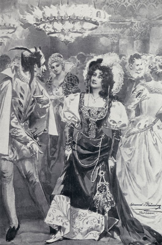 Illustration för Goethes Faust av Edmund Bruning