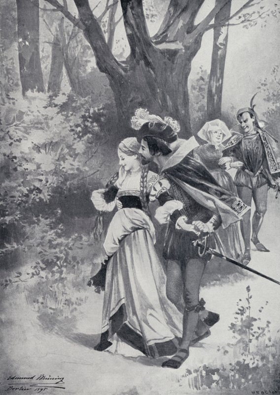 Illustration för Goethes Faust av Edmund Bruning