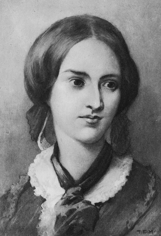 Porträtt av Charlotte Bronte (litho) av Edmund Henry Garrett