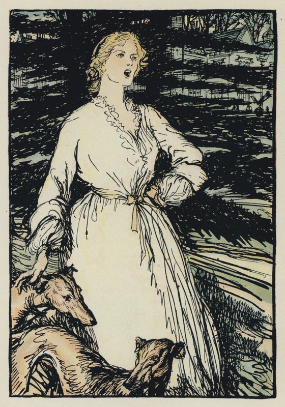 Illustration för Tennysons Maud av Edmund Joseph after Sullivan