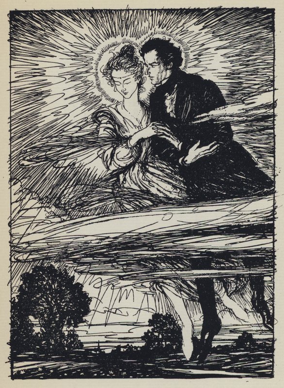 Illustration för Tennysons Maud av Edmund Joseph after Sullivan