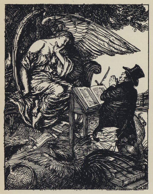 Illustration för Tennysons Maud av Edmund Joseph after Sullivan