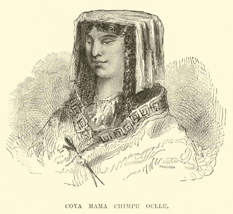 Coya Mama Chimpu Ocllo av Edouard Riou