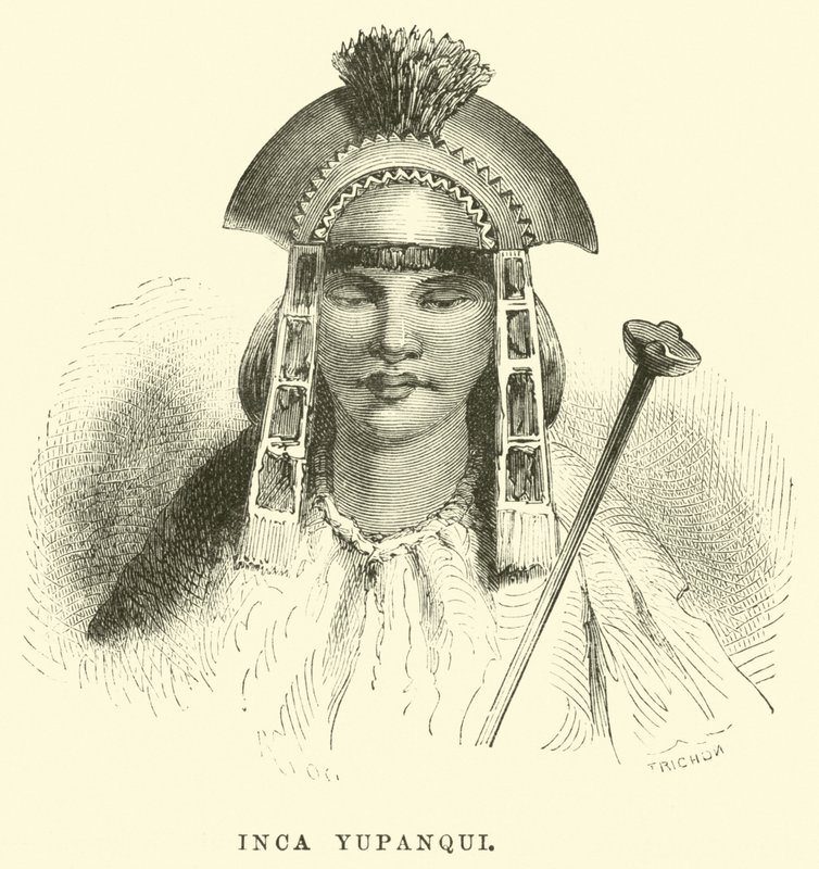 Inca Yupanqui av Edouard Riou