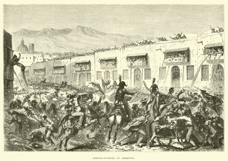 Fast-tisdag på Arequipa av Edouard Riou