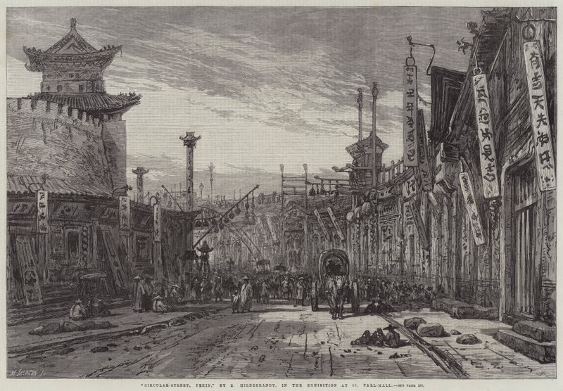 Circular-Street, Pekin av Eduard Hildebrandt