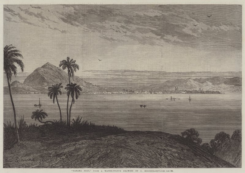 Panama hamn av Eduard Hildebrandt