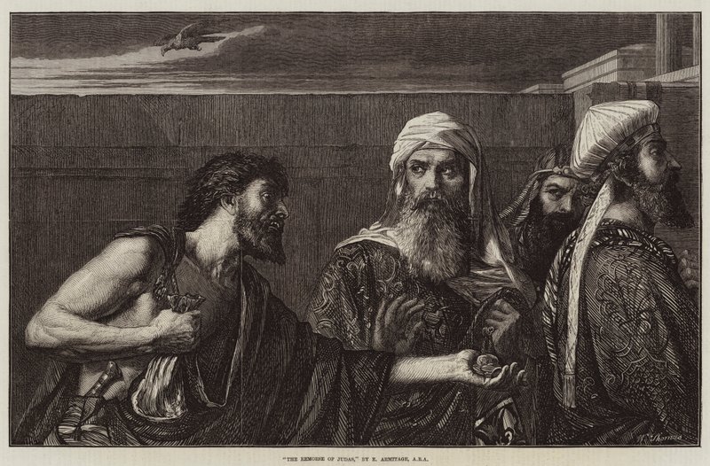 Judas ånger av Edward A. Armitage