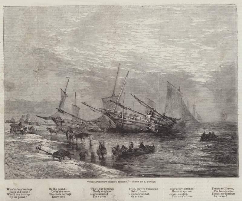 Sillfisket i Lowestoft av Edward Duncan