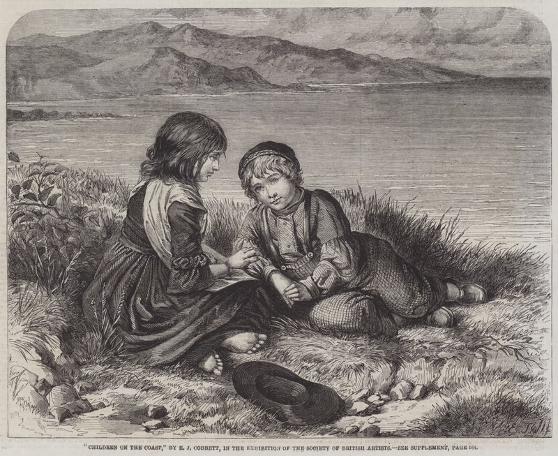 Barn på kusten av Edward John Cobbett