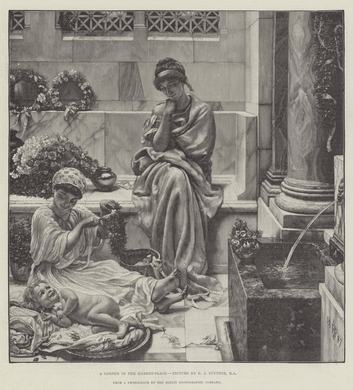 En hörna på marknadsplatsen av Edward John Poynter