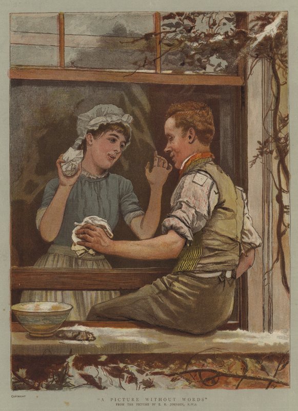En bild utan ord (chromolitho) av Edward Killingworth Johnson