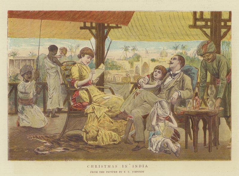Jul i Indien (chromolitho) av Edward Killingworth Johnson